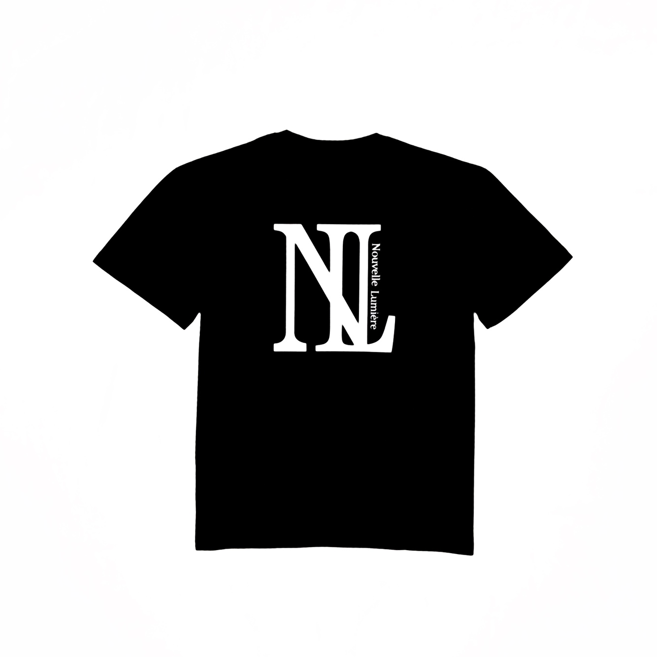 누벨르미에르 백로고 블랙 반팔 티셔츠